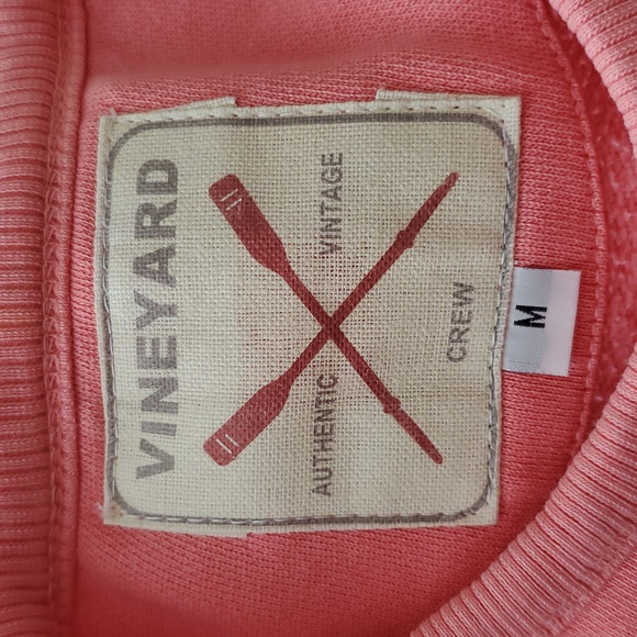 Vintage VineYard Salmon Sweater with Embroidered Design - Picture 6 of 8